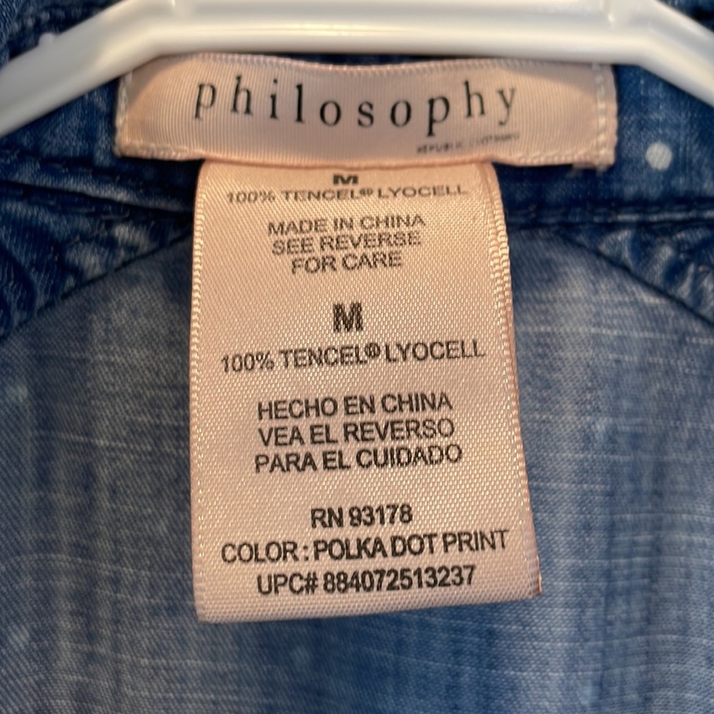Philosophy Chambray Shirt ShirtDress - Picture 6 of 8